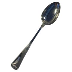 Old Danish Silver Serving Spoon 'HPJ Weile'