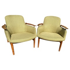 Vintage Fine Pair of NV53 Chairs by Finn Juhl for Niels Vodder