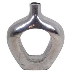 Vase in Aluminium, 1980s