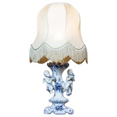 20th-Century Faïence Table Lamp from Delft