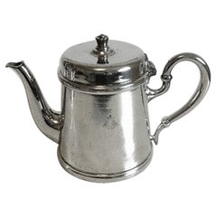 Vintage Silver Plated Pitcher with Lid and Logo from DSB 'Dansih Rail Road'
