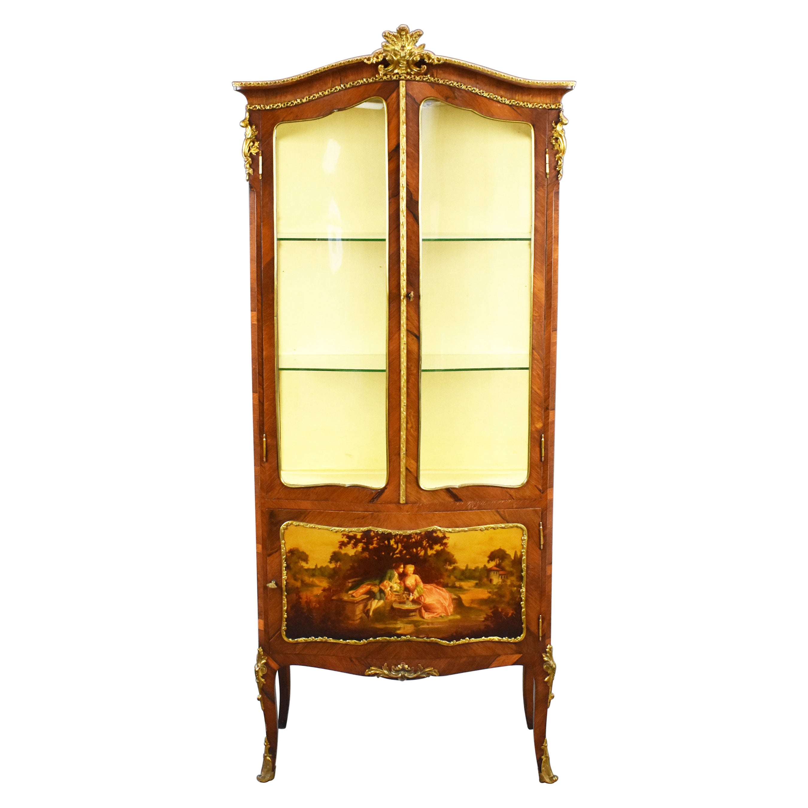 19th Century French Vernis Martin Display Cabinet