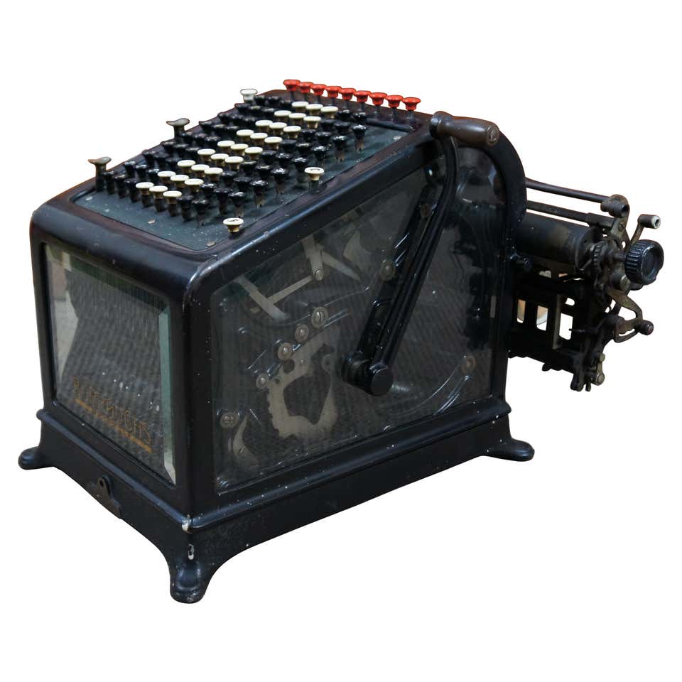 Burroughs Adding Machine - For Sale on 1stDibs | how much is a ...