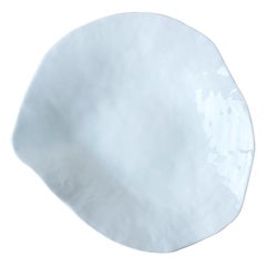 Indulge N6 / Weiß / Großer Teller, handgefertigtes Porzellan-Tischgeschirr