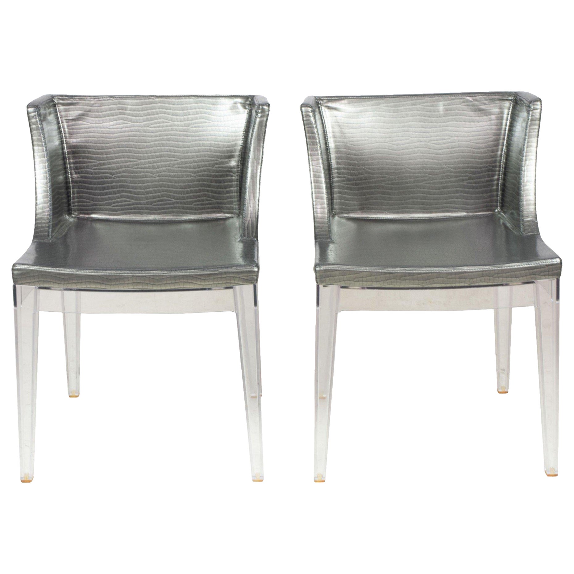 Set of 10 Contemporary Kartell Mademoiselle Dining Chairs