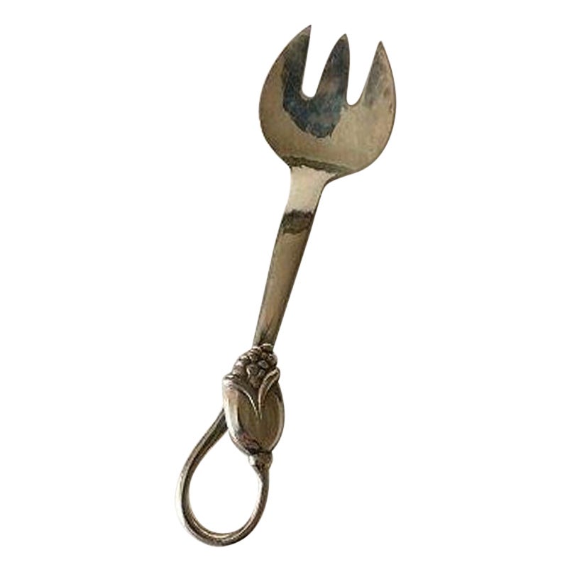 O. Mogensen Sterling Silver Sardine Fork For Sale