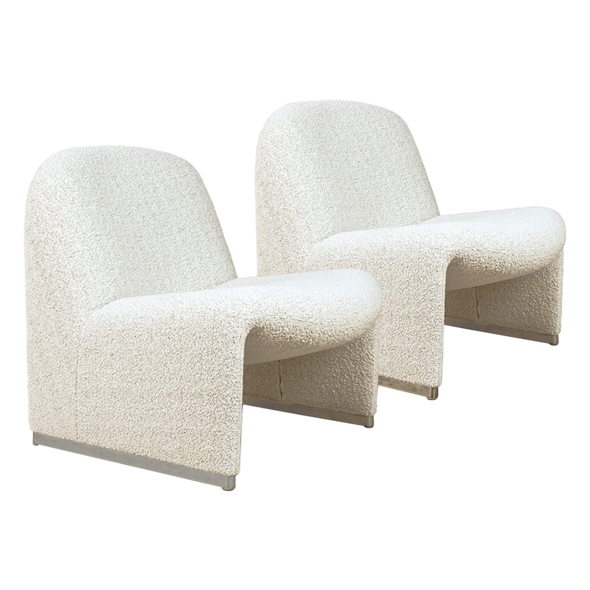 Alky Piretti Chairs, New Upholstered with Fabric Dedar, Italy