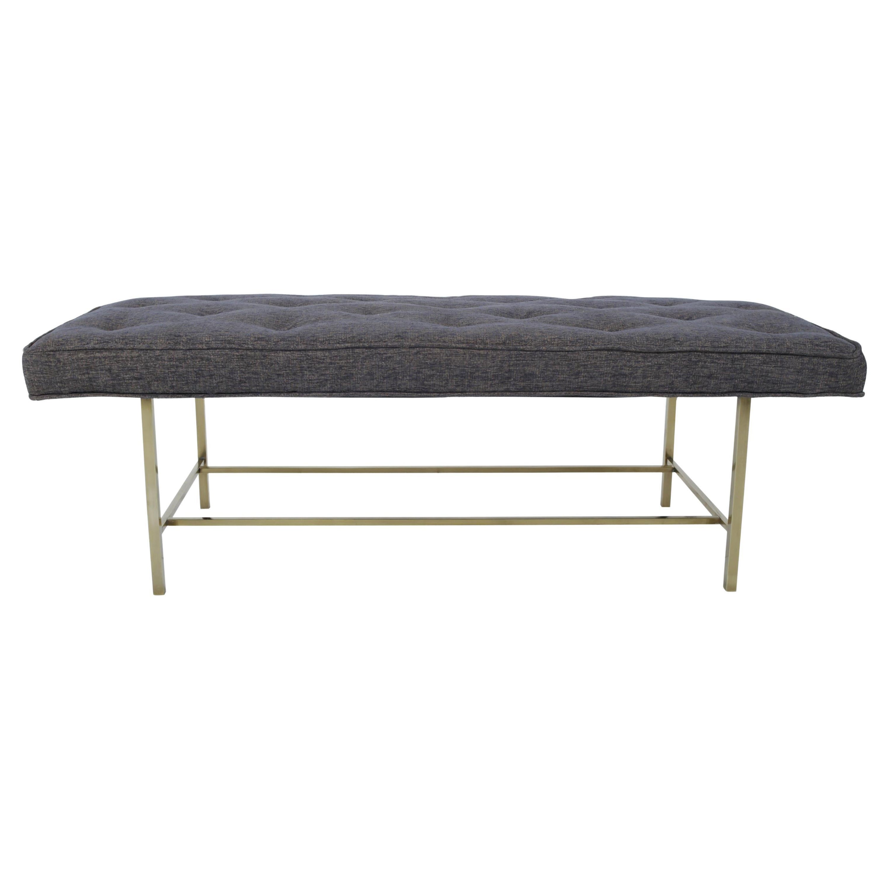 Harvey Probber Brass Frame Bench, 1960