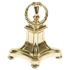 Brass Door Porter with Ring Handle