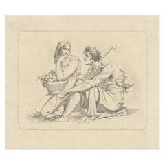 Riflessi rustici: Incisione del 1825 con scena contadina di Ludwig Emil Grimm