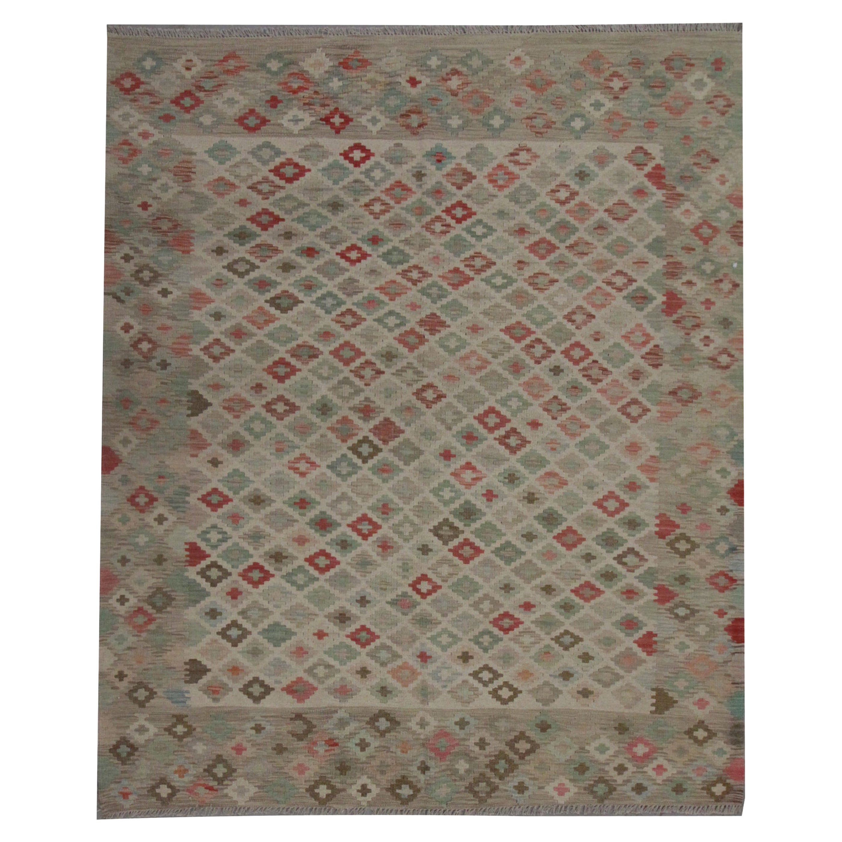 Alfombra Kilim de lana hecha a mano Alfombra Kilim tradicional de estilo escandinavo