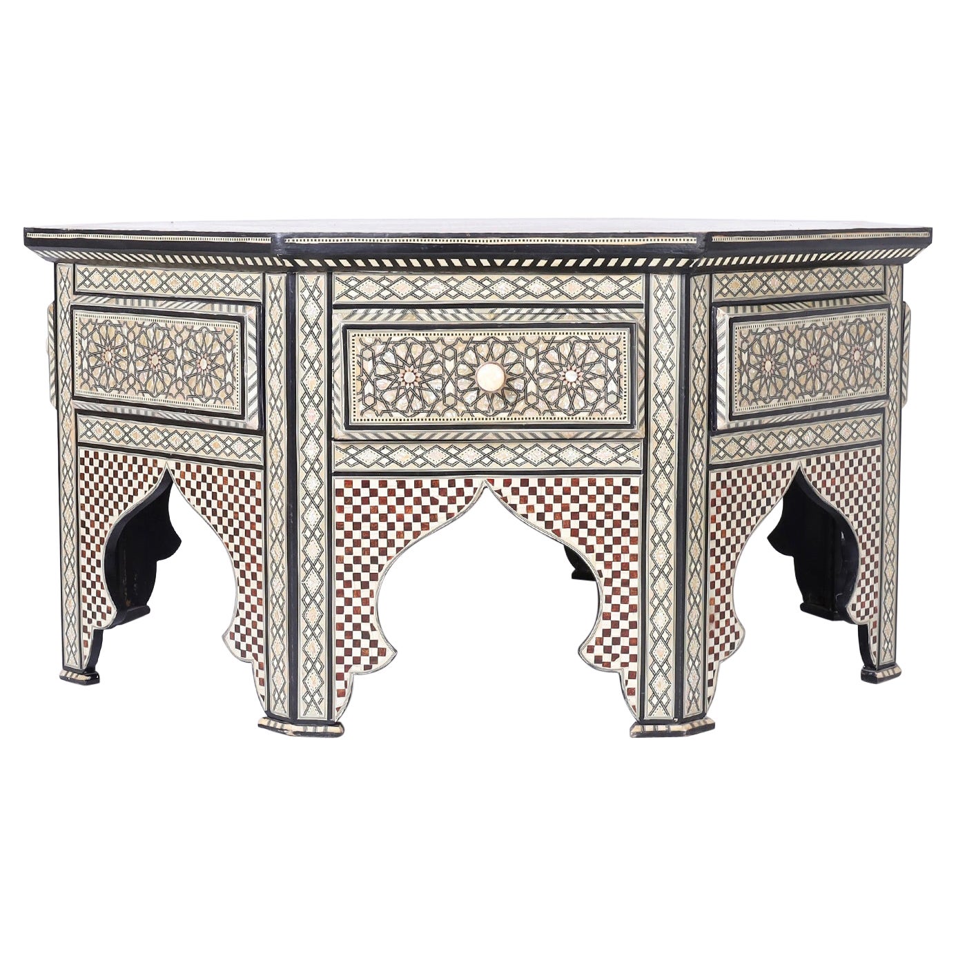 Moorish Style Inlaid Coffee Table