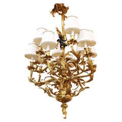 Continental Baroque Style Ormolu Chandelier