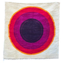 OpArt Danish Rya Bullseye Rug