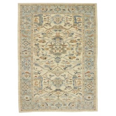 New Contemporary Persian Sultanabad Rug with Transitional Modern Style (Nouveau tapis persan contemporain de Sultanabad avec style moderne transitionnel)