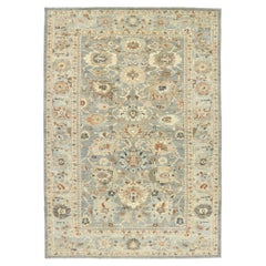 New Contemporary Persian Sultanabad Rug with Transitional Modern Style (Nouveau tapis persan contemporain de Sultanabad avec style moderne transitionnel)