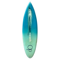 1970s Used Ocean Pacific 'Op' Surfboard Jack Meyer Artwork