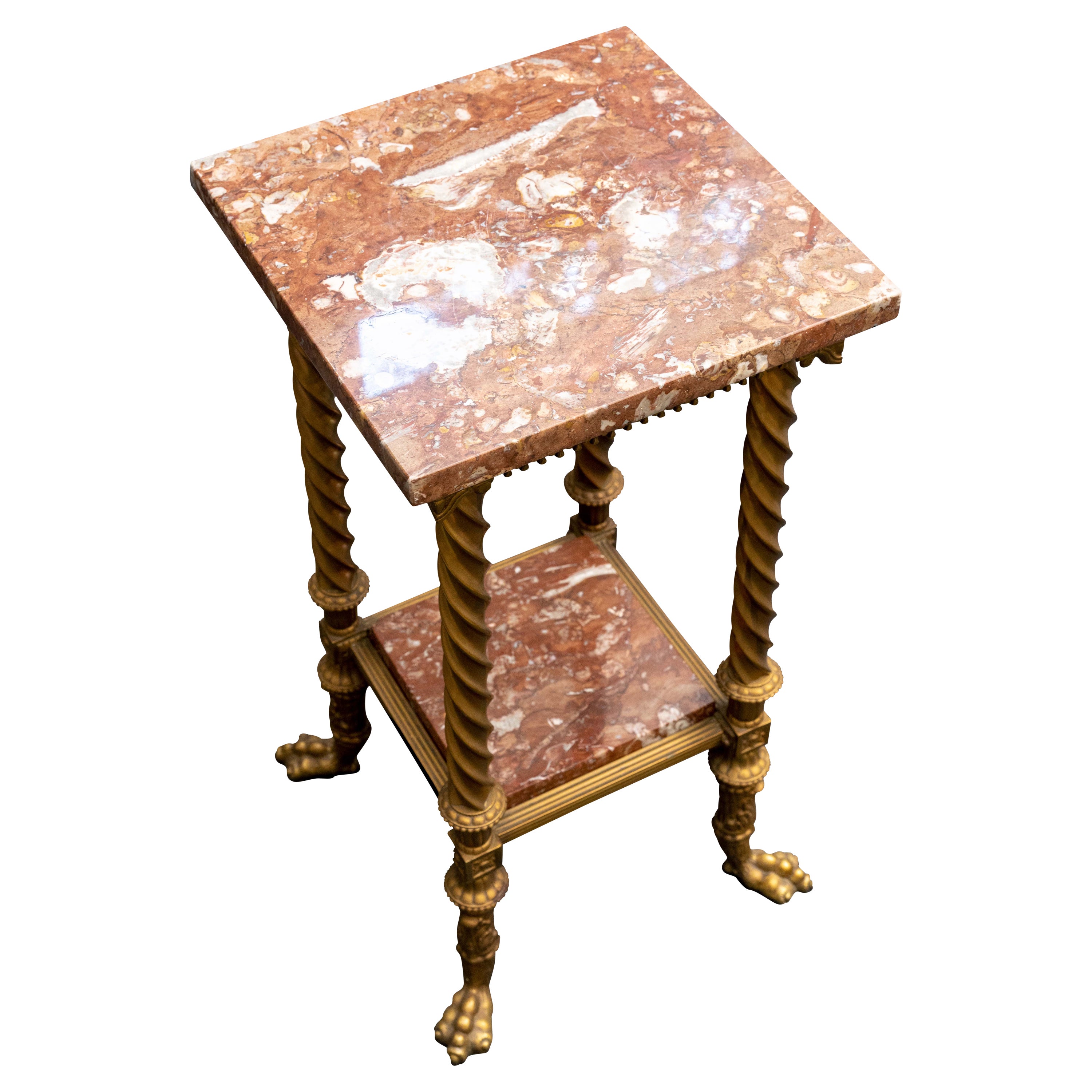 Victorian Aesthetic Plant Stand W/ Marble Top