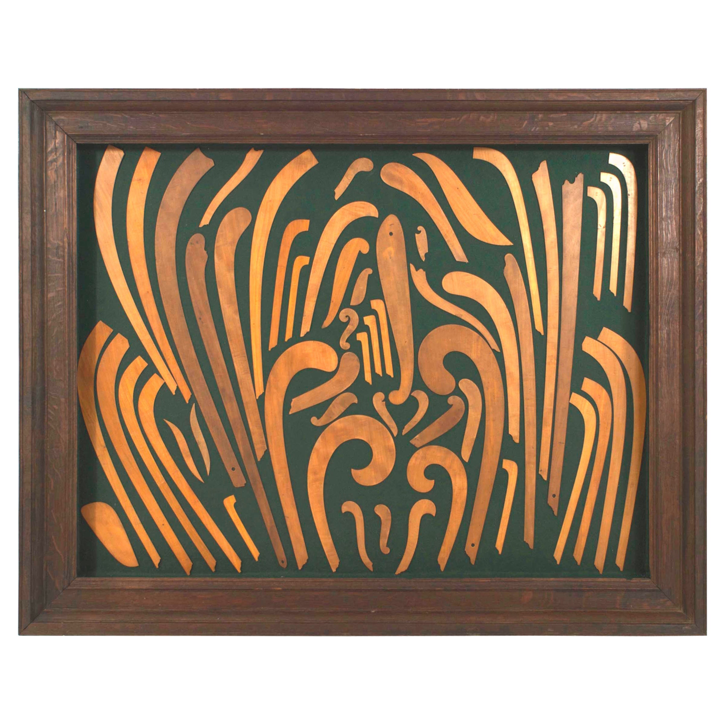 American Country Wooden Curves Shadow Box For Sale