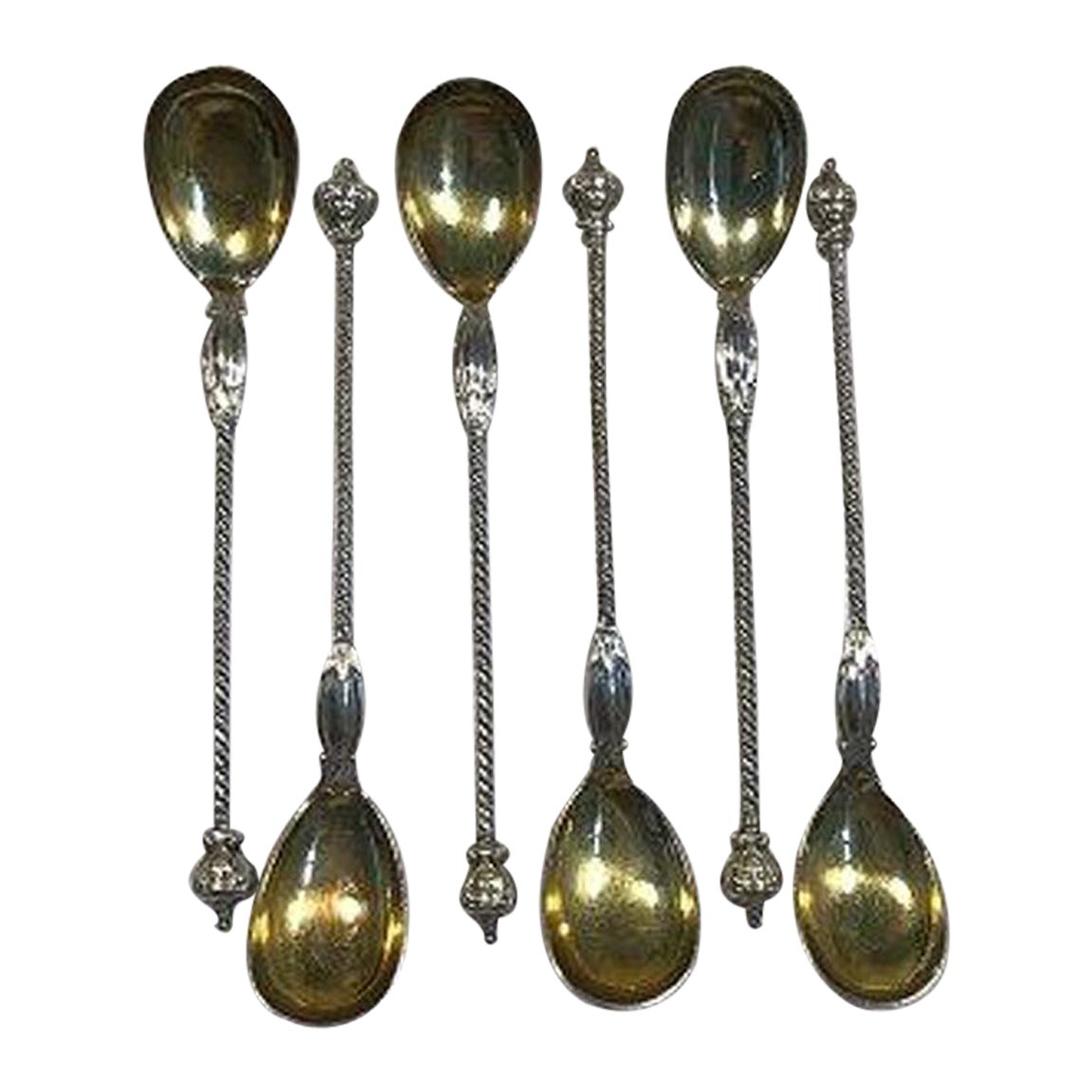 Silver Coffee Spoons Hallmarked by Danish Silversmith