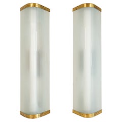 Vintage Midcentury Pair of Extra-Large Modern Wall Lamps Attributed to Asea