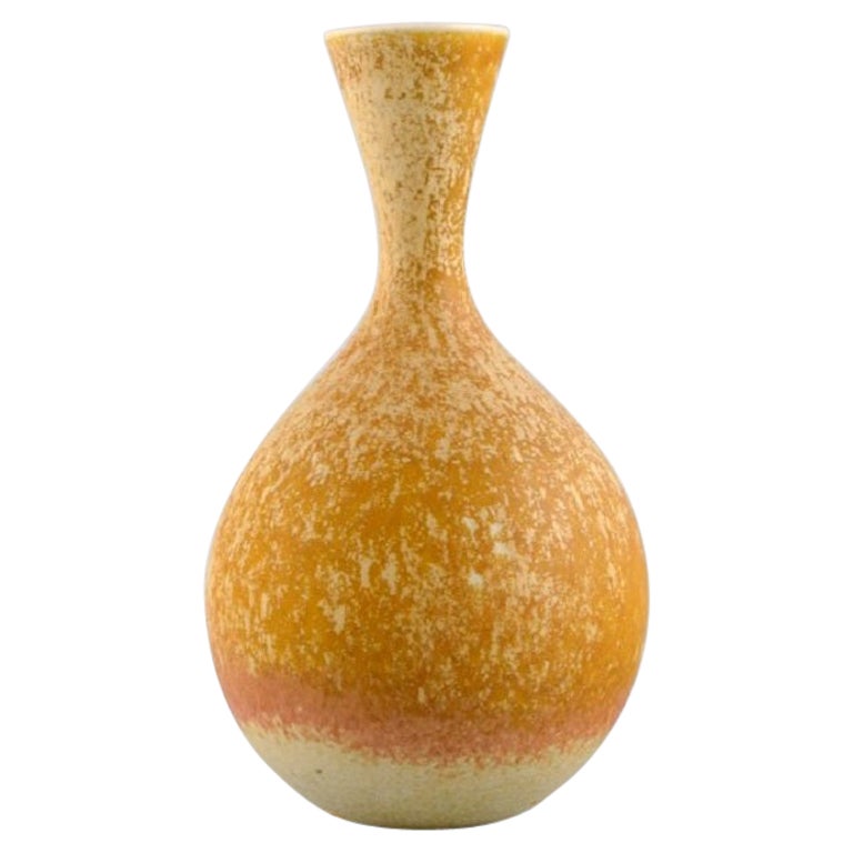 Sven Wejsfelt Gustavsberg Studiohand, Unique Vase in Glazed Ceramics