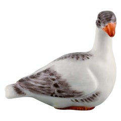 Antique Meissen Miniature Porcelain Figurine, Bird, Late 19th Century