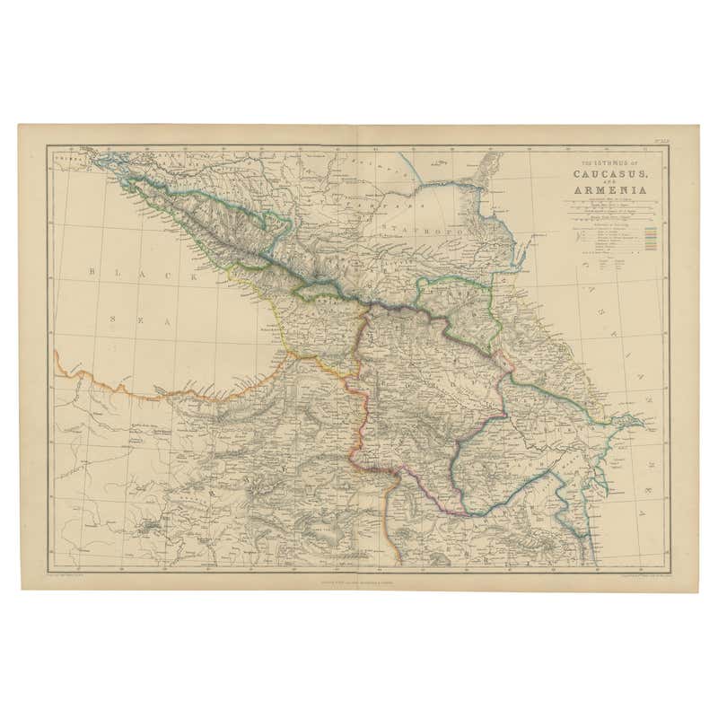 Antique Genealogy Chart of the Margraviates and BadenDurlach, Germany