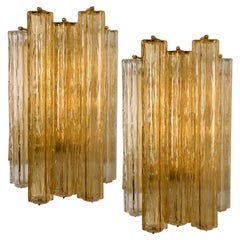 1 of the 4 Extra Large Wall Sconces or Wall Lights Murano Glass, Barovier & Toso