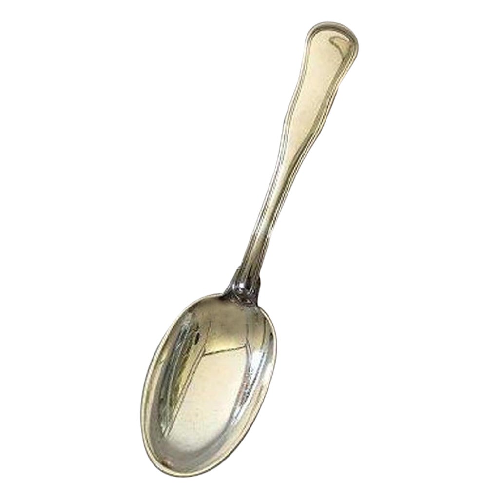 Cohr Dobbeltriflet/Old Danish Silver Dinner Spoon For Sale