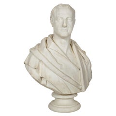 Antique English "Bust of a Gentleman" by Samuel Joseph