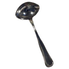 W&S Sørensen Silver Dobbeltriflet Old Danish Sauce Ladle