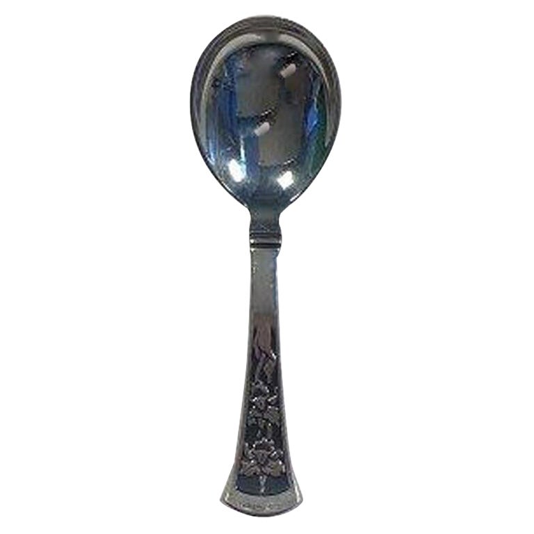 Orkide/Orchid Silver Sugar Spoon Horsens Silversmithy For Sale