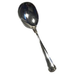 W&S Sørensen Silver Dobbeltriflet Old Danish Serving Spoon