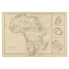 Antique Map of Africa by W. G. Blackie, 1859