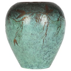 Vase Ikora en bronze patiné Art Déco Paul Haustein pour WMF