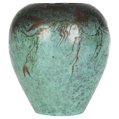 Paul Haustein for WMF Art Deco Patinated Bronze Ikora Vase