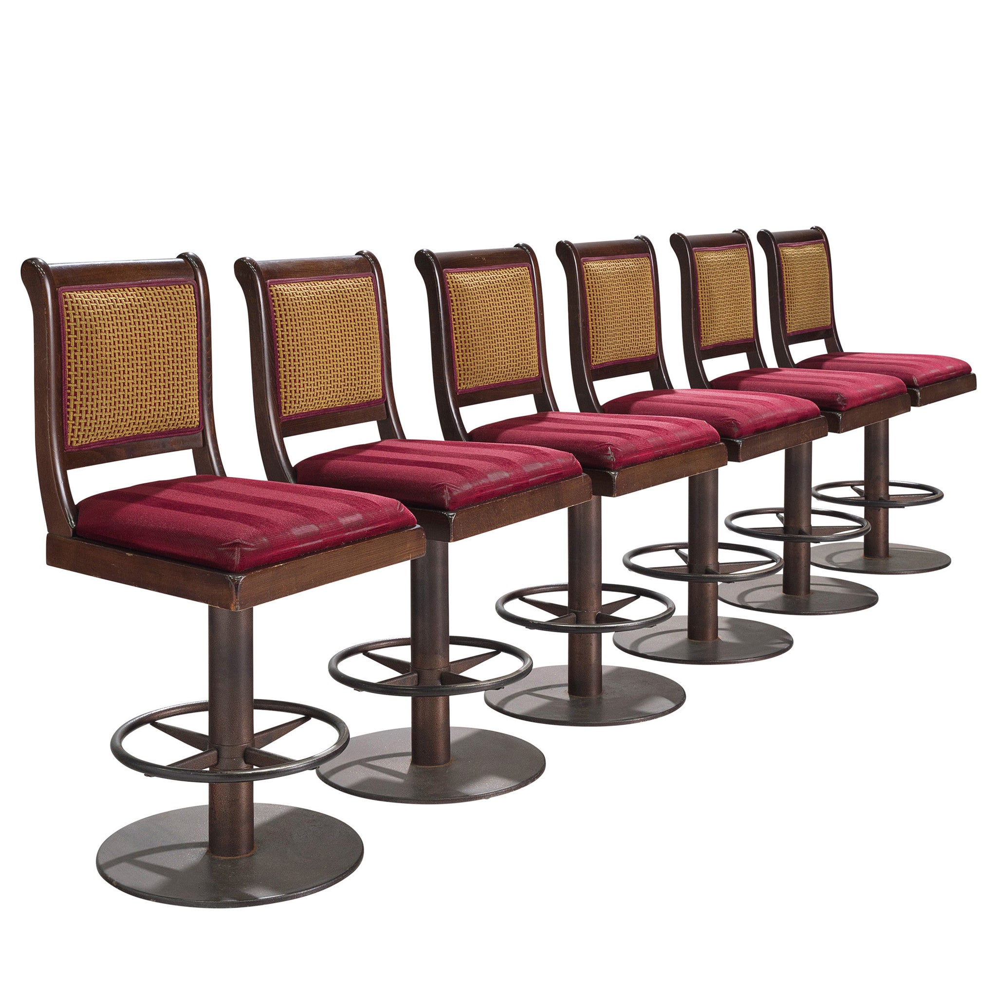 Hollywood at Home New York Athletic Club Bar Stools with Vintage