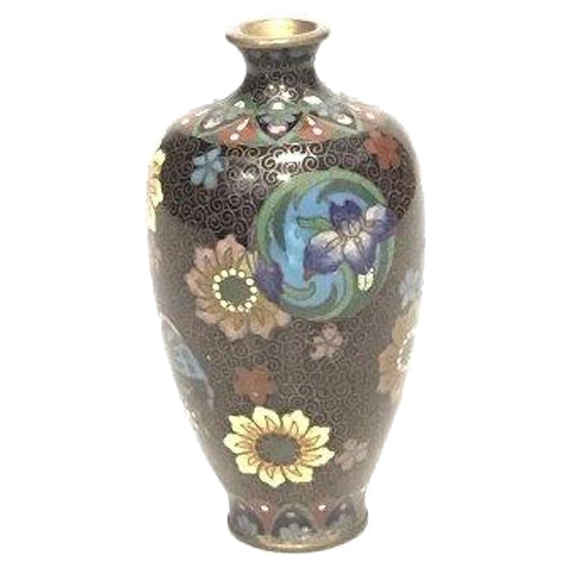 Japanese Cloisonne Vase For Sale