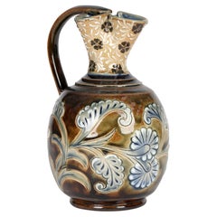 Eliza Simmance for Doulton Lambeth Floral Design Stoneware Vase