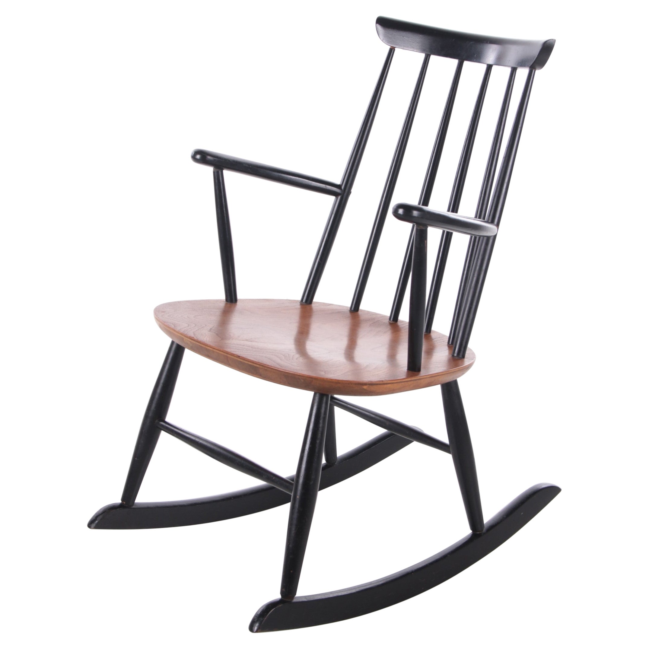 Scandinavian Rocking Chair Design by Roland Rainer by Hagafors Stolfabrik