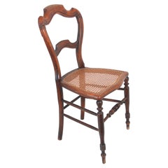 Antique 19th Century French Provincial Walnut Caned Chair