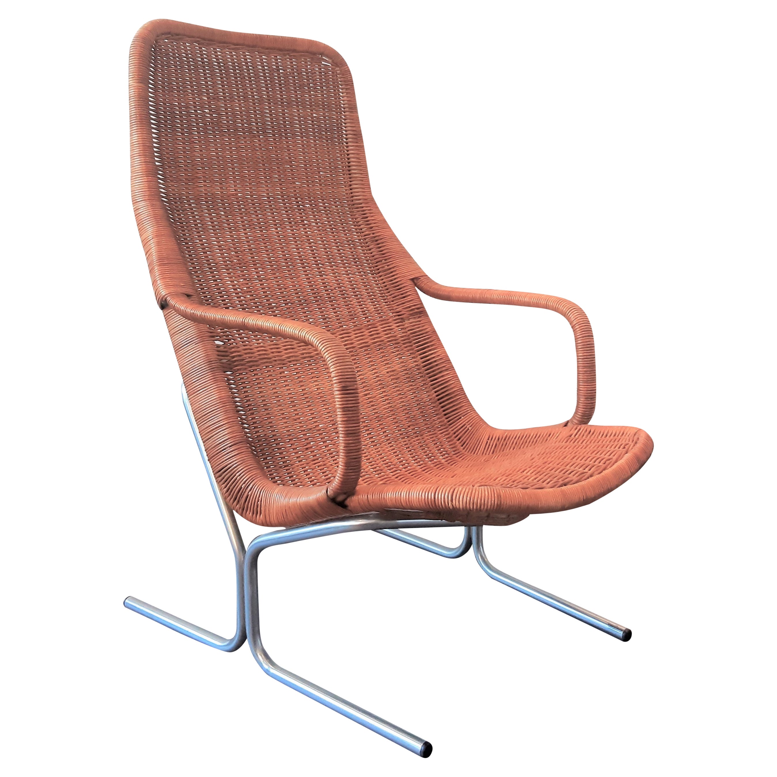 Labelled 514C Lounge Chair by Dirk Van Sliedregt for Gebr. Jonkers, 1960's