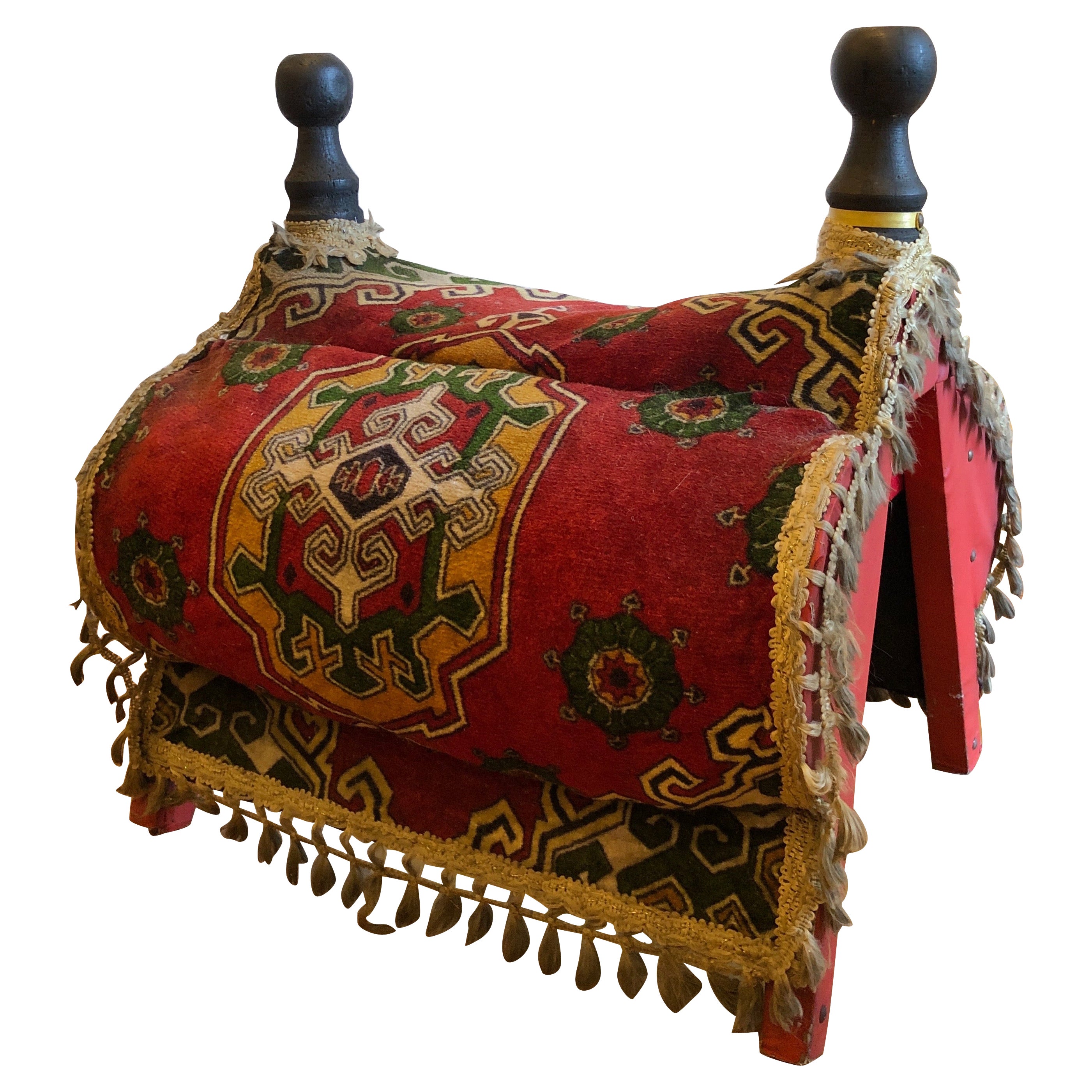 Rare Elaborate Traditional Wool Turkish Camel Saddle 