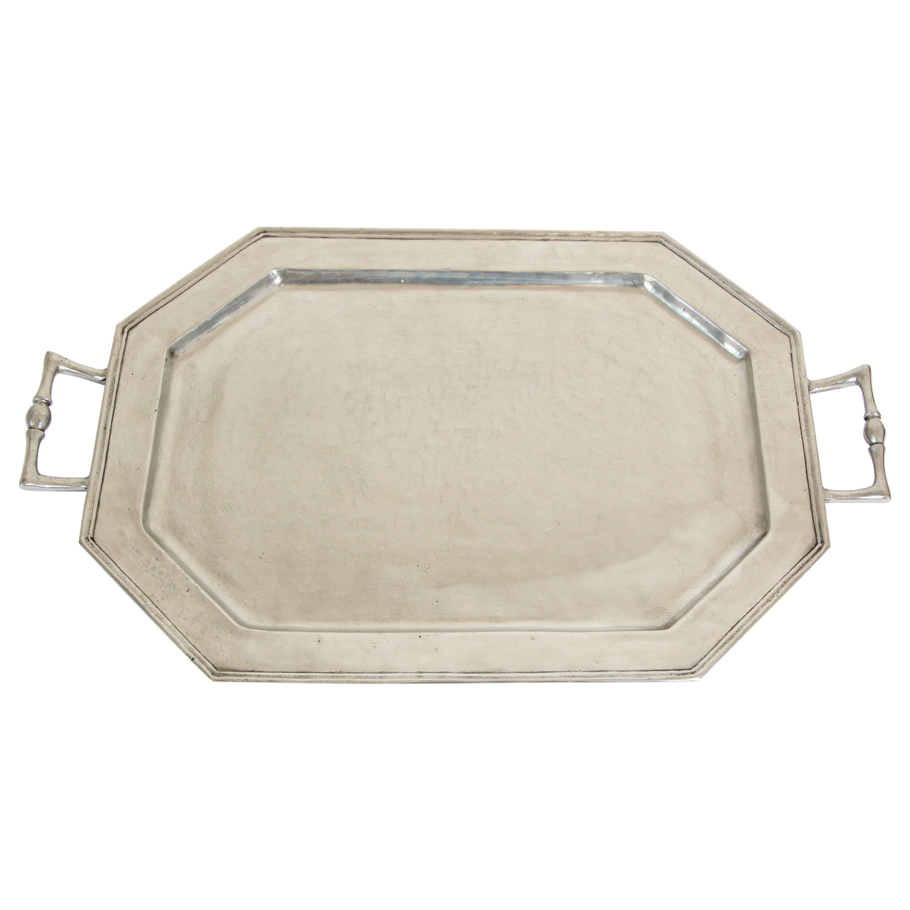 Vintage Arte Italica Octagonal Pewter Serving Tray