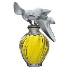 Vintage ‘L’Air du Temps’ Perfume Bottle by Marc Lalique, circa 1970