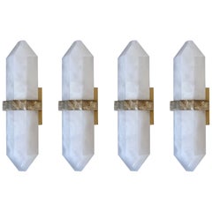 Group of Four DDN Rock Crystal Sconces by Phoenix