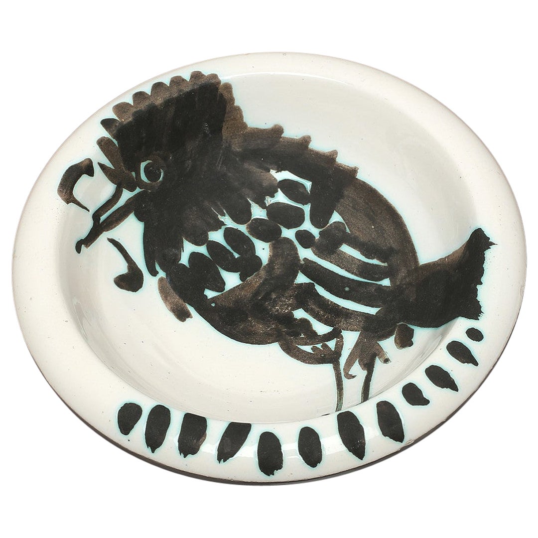 Picasso Edition Madoura "Bird with a worm" Ash-Tray, 1952