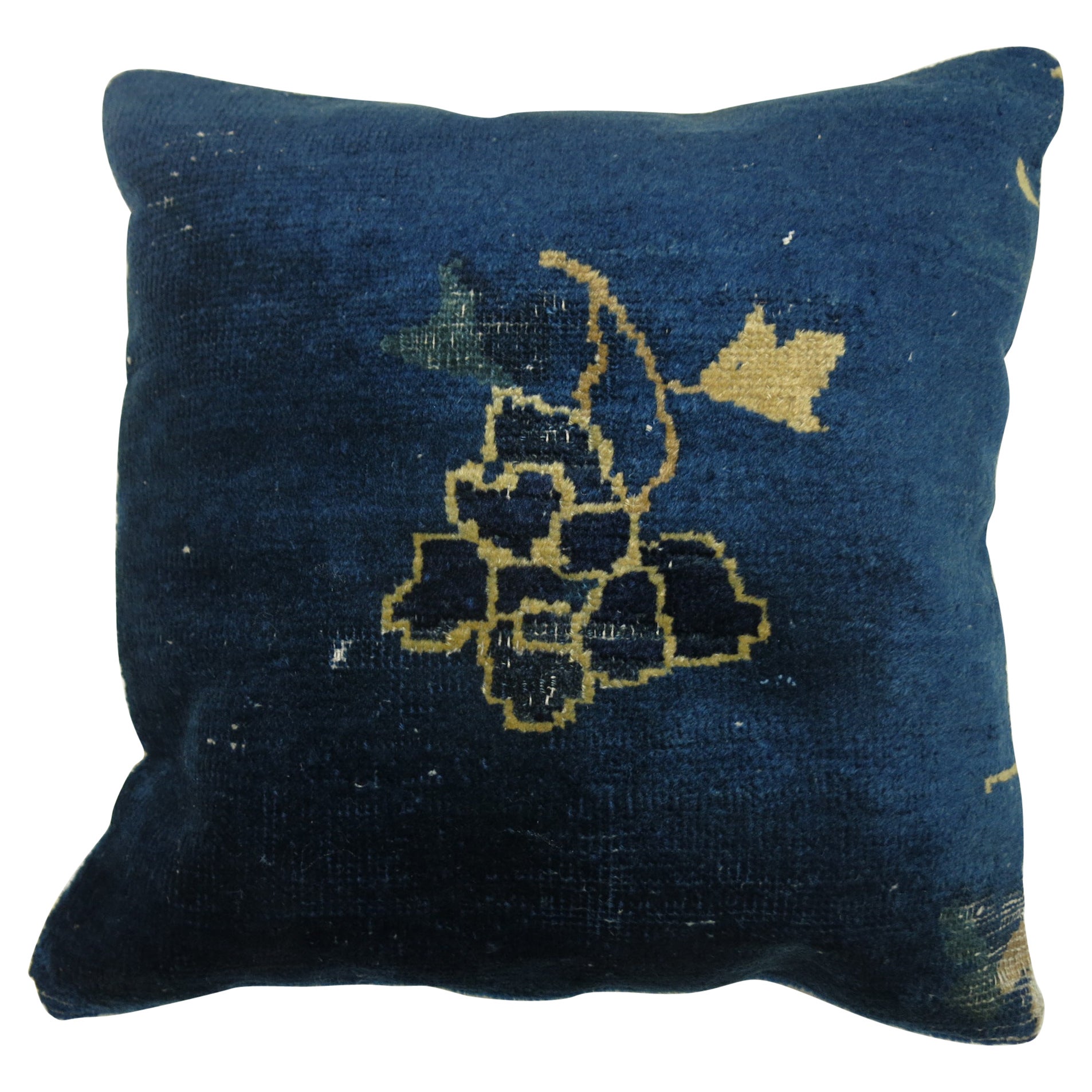 Blue Chinese Rug Pillow