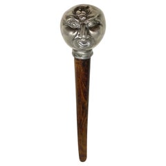 Figural Letter Opener with Fly on Man's Head